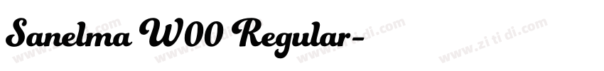 Sanelma W00 Regular字体转换